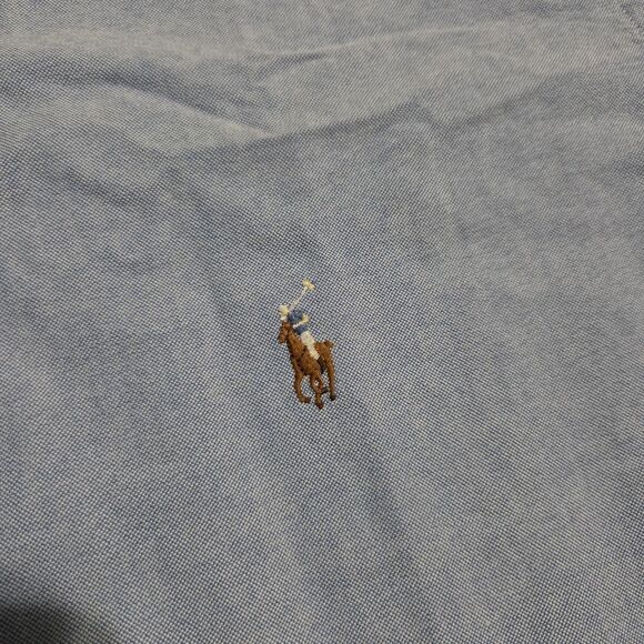 Polo Ralph Lauren Shirt Men 3XB Big 3XL Big Oxford Button Flesh Pony Classic Fit - Picture 2 of 7